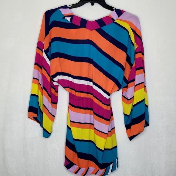 Trina Turk Multicolor Stripe Beach Coverup Size Small - Picture 12 of 13